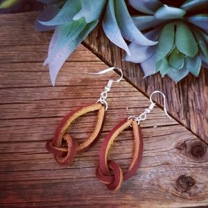 Leather earrings